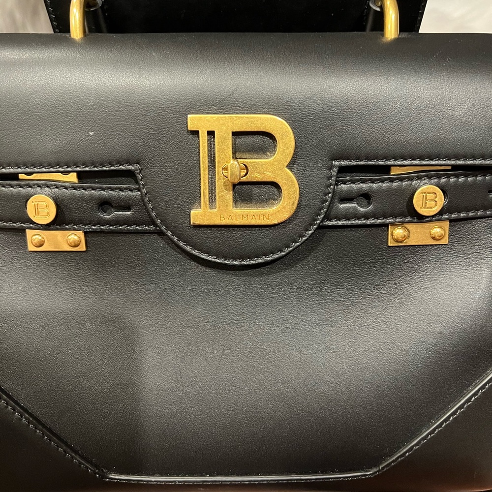 Balmain BBuzz 23 Top-Handle Bag in Smooth Leather - Picture 10 of 10
